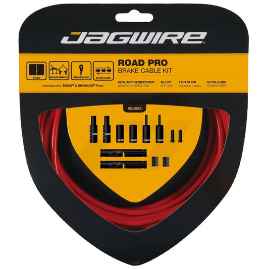 Κιτ Καλωδίων και Περιβλημάτων Φρένων JAGWIRE ROAD PRO Κόκκινο