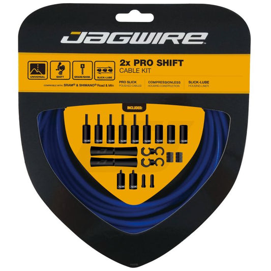 Kabel- og Kabelstrømpesæt til Derailler JAGWIRE ROAD AND MOUNTAIN PRO Blå SID