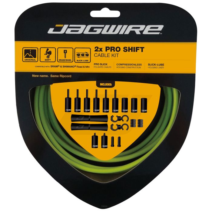 JAGWIRE ROAD AND MOUNTAIN PRO Kabel- og kabelføringssæt til gear Grøn