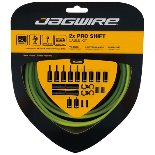 JAGWIRE ROAD AND MOUNTAIN PRO Kabel- og kabelføringssæt til gear Grøn