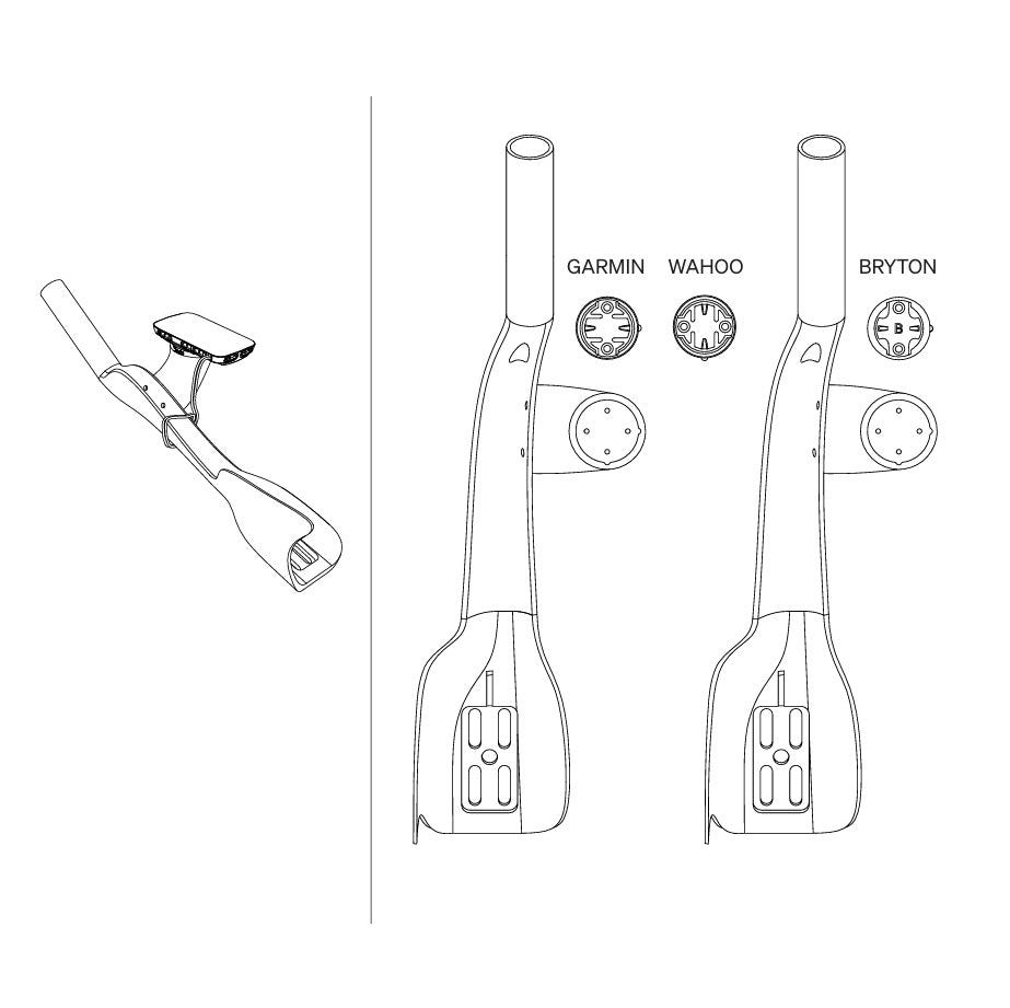 DEDA JET RISER Raised GPS Mount