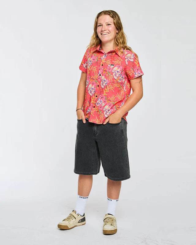 Šortky DHARCO JORT UNISEX COASTAL WASH černé