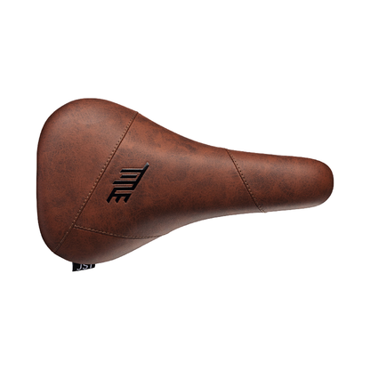 Title JS1 saddle, brown, top view
