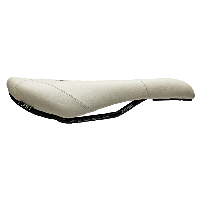 Title JS1 white saddle, side view