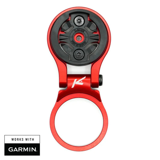 Βάση Τιμονιού για GPS Garmin K-EDGE MTB Ρυθμιζόμενη Κόκκινη