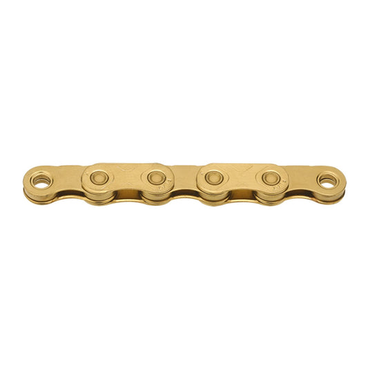 Kedja 12/13V KMC X FLAT Waxed Ti-N Guld