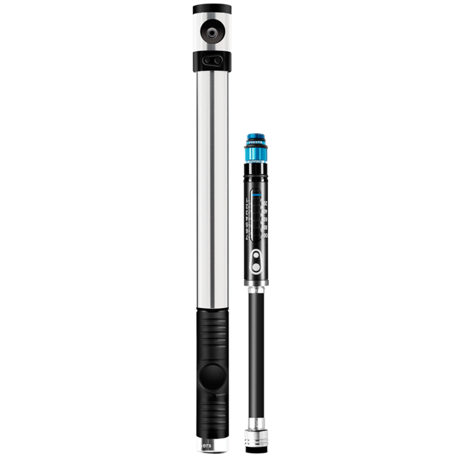 CRANKBROTHERS KLIC HP-handpomp met manometer en magnetische slang