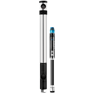 CRANKBROTHERS KLIC HP -käsipumppu painemittarilla ja magneettisesti kiinnittyvällä letkulla