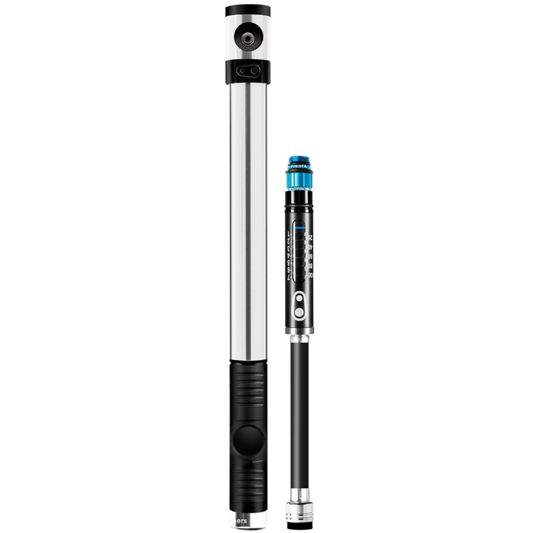 CRANKBROTHERS KLIC HP håndpumpe med manometer og magnetisk slange