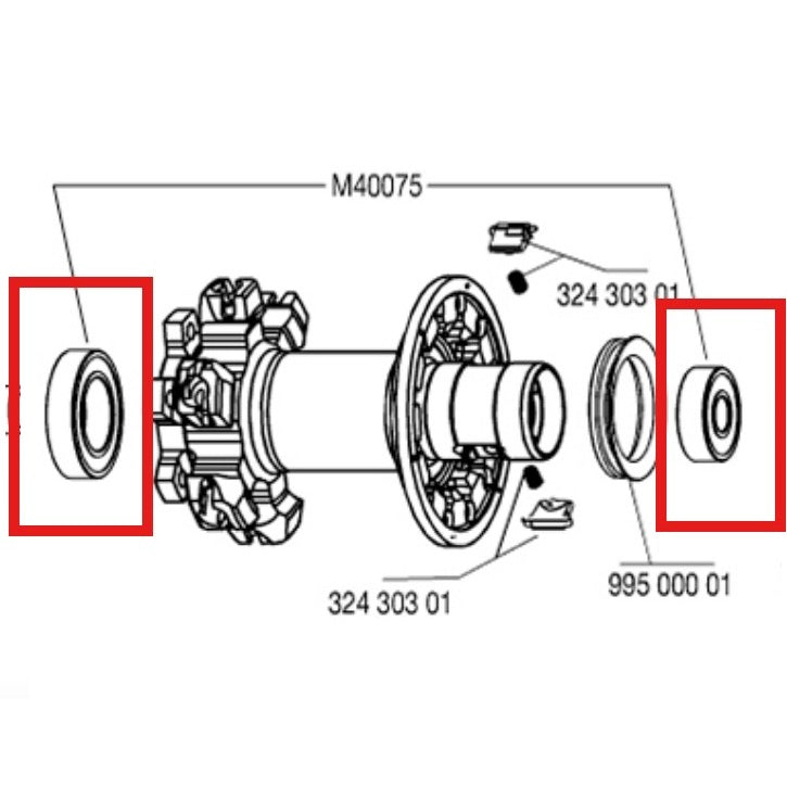 Kit 2 Navlager MAVIC RR 608+6903