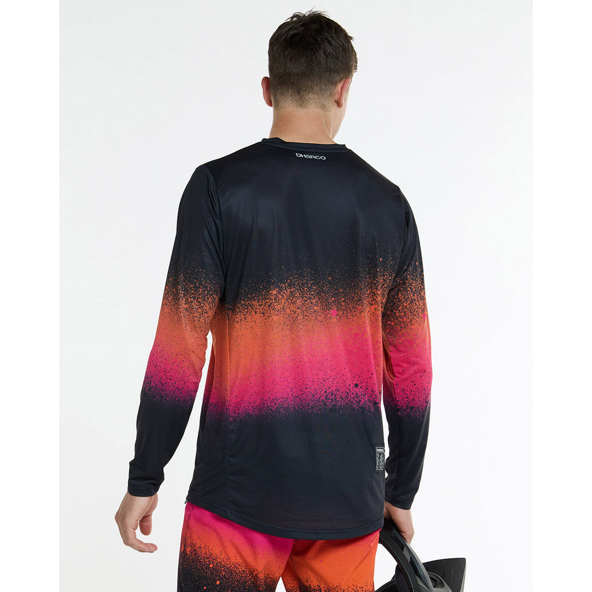 Trøje DHARCO RACE BLACK SNAKE Lange Ærmer Sort/Orange