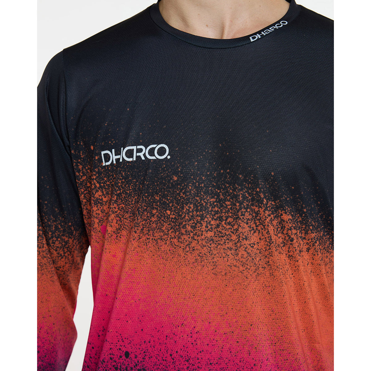 Trøje DHARCO RACE BLACK SNAKE Lange Ærmer Sort/Orange