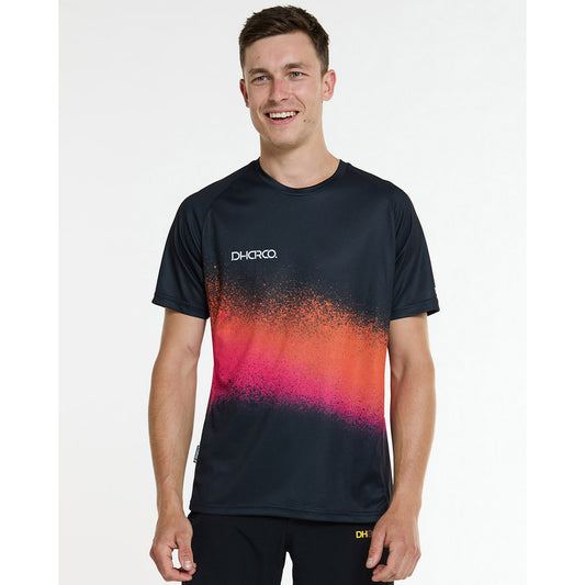 Dres DHARCO BLACK SNAKE Krátký Rukáv Černá/Oranžová