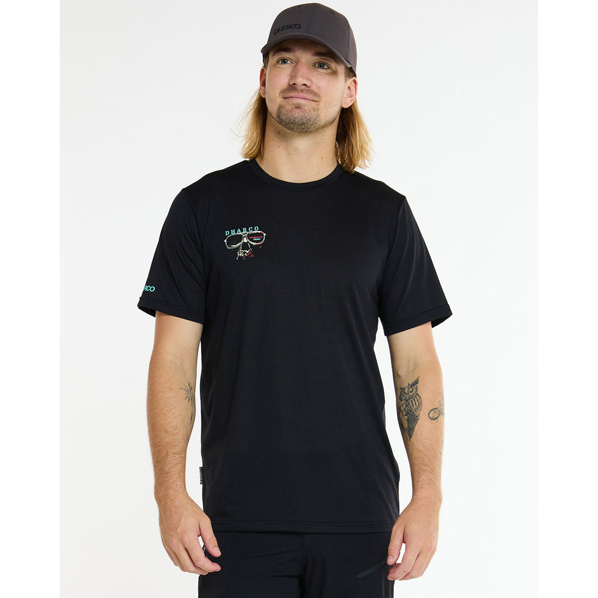 Trøje DHARCO TECH TEE EDDIE Korte Ærmer Sort