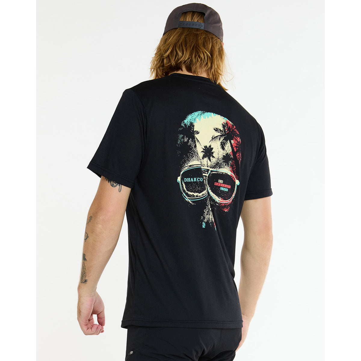 Trøje DHARCO TECH TEE EDDIE Korte Ærmer Sort