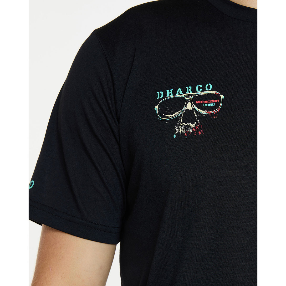 Trøje DHARCO TECH TEE EDDIE Korte Ærmer Sort