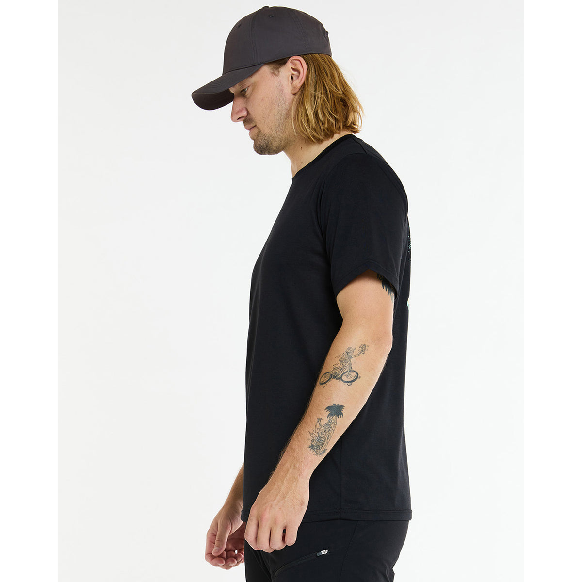 Trøje DHARCO TECH TEE EDDIE Korte Ærmer Sort