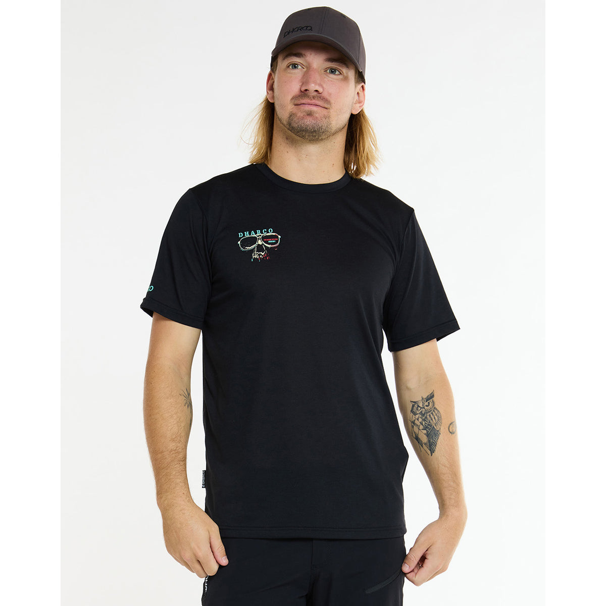 Trøje DHARCO TECH TEE EDDIE Korte Ærmer Sort