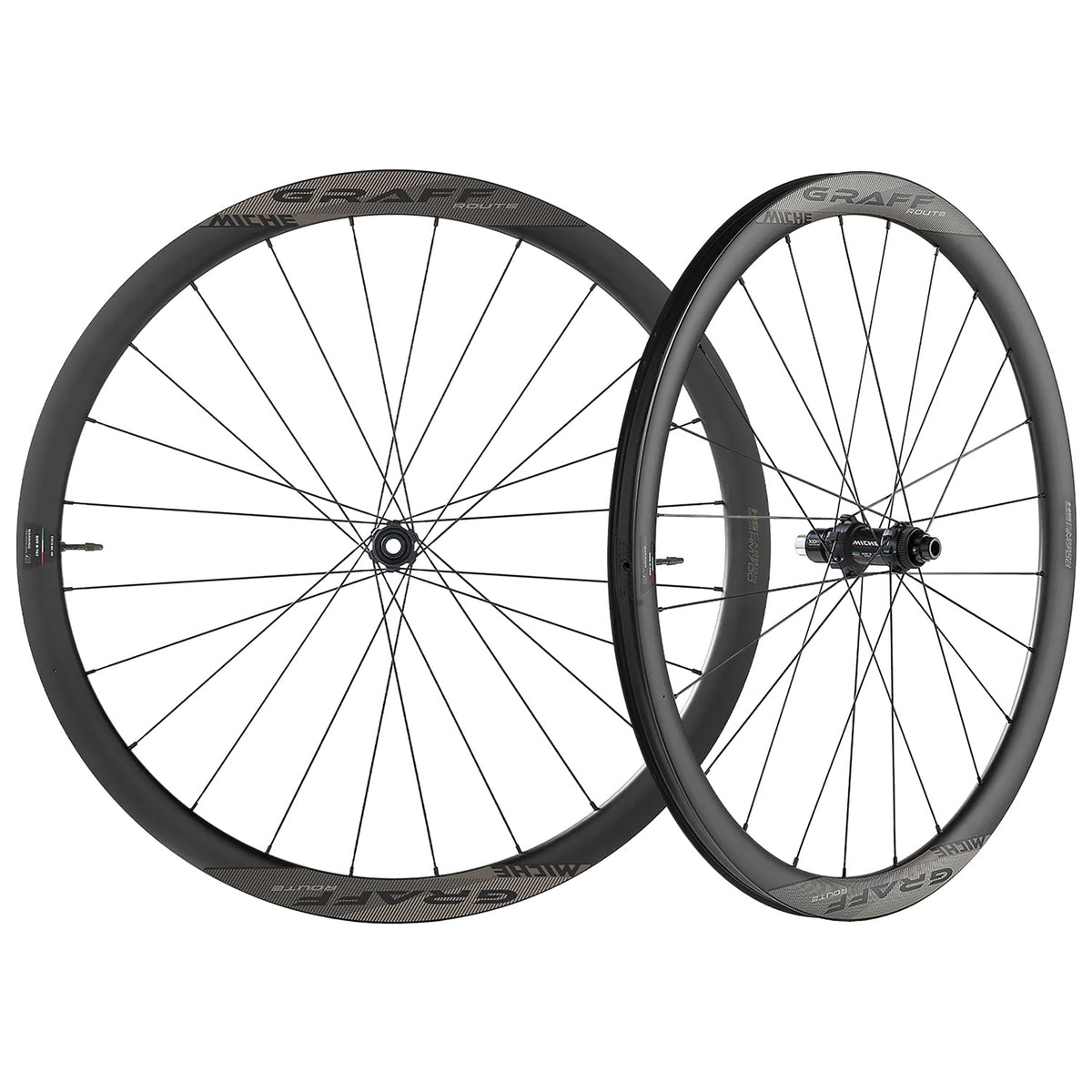 Sada kol MICHE GRAFF CARBONE DISC Tubeless Ready (Center Lock)