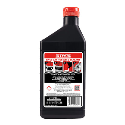STAN'S RACE DAY dækforsegling, 500 ml – flaskens bagside