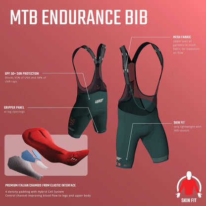 Bibshorts LEATT MTB ENDURANCE 6.0 Sort