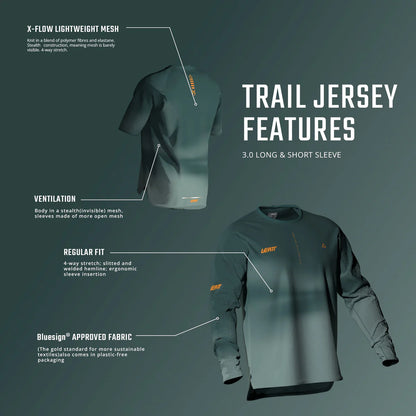 Dres LEATT MTB TRAIL 3.0 Dámský Dlouhé Rukávy Růžový
