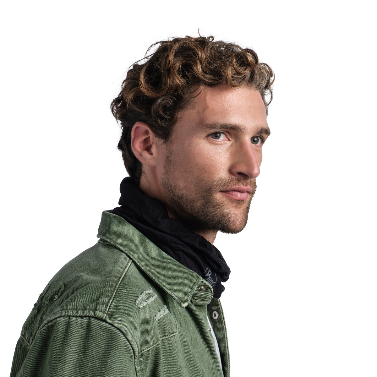 Halstørklæde BUFF MERINO LIGHTWEIGHT Sort