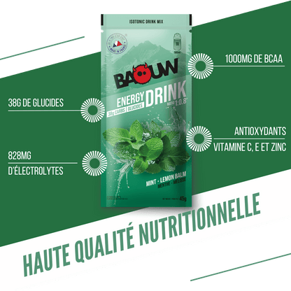 Energetska pijača BAOUW ISOTONIC (45g) Meta/Melisa