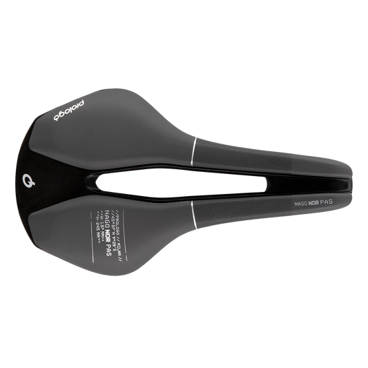 Sadel PROLOGO NAGO NDR PAS 137mm Skenor Nack Svart