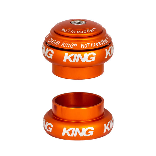 CHRIS KING NOTHREADSET 1"1/8 EC34 External Headset Orange