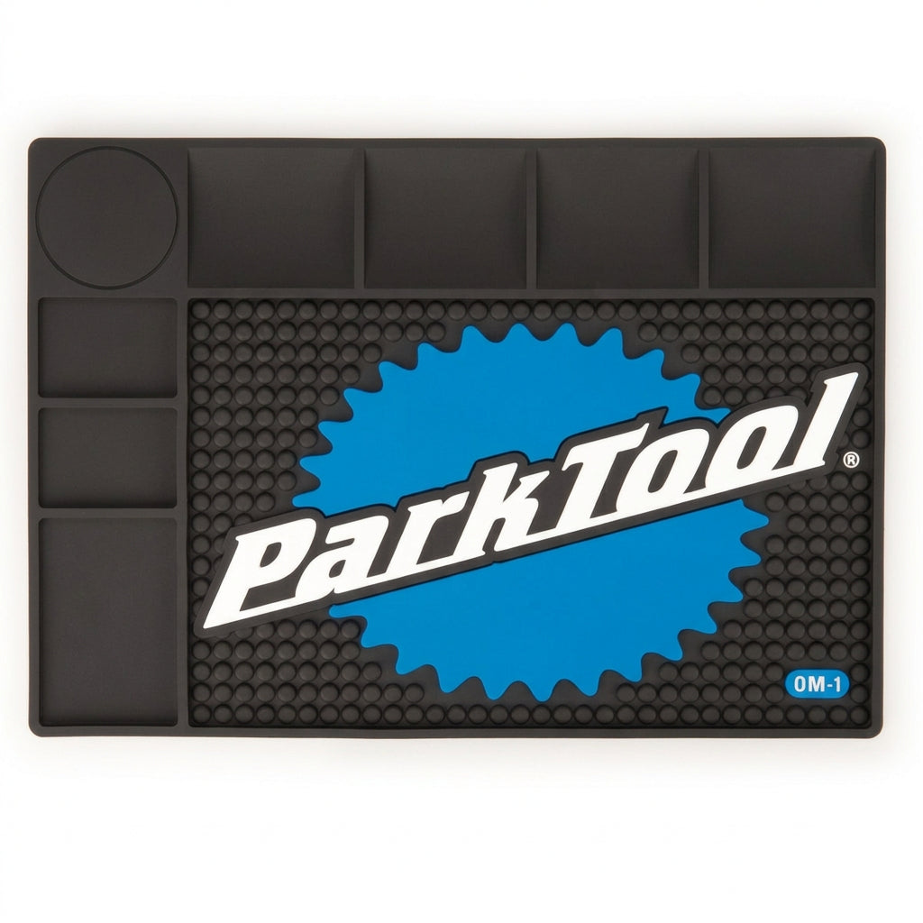 Park Tool OM-1 workbench organiser mat viewed from above