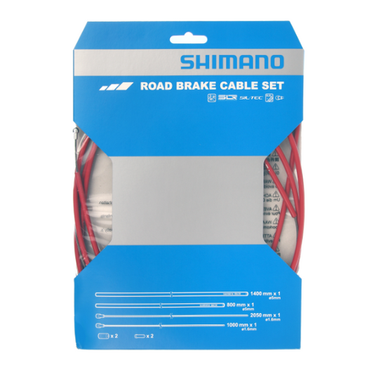 Κιτ Καλωδίων και Θηκών Φρένου SHIMANO PTFE Κόκκινο