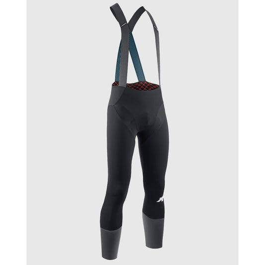 Långbyxor med hängslen ASSOS EQUIPE RS JOHDAH ULTRAZ WINTER S11 Svart