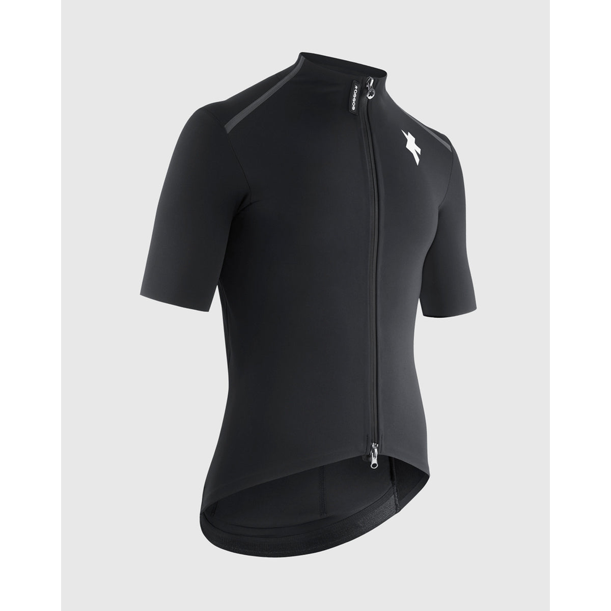 Shirt ASSOS EQUIPE R THERMO RAIN S11 Korte Mouwen Zwart