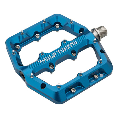 WOLF TOOTH WAVEFORM Small Flat Pedals Blue