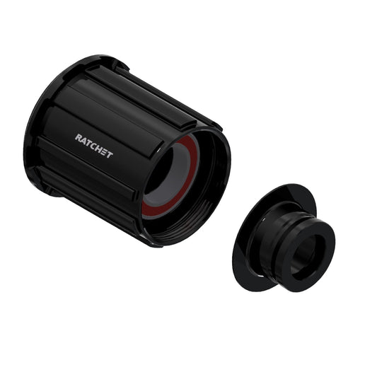 DT SWISS Ratchet -vapaaratasrunko, Shimano HG, 12x135/150 mm:n akseli, Light-alumiini