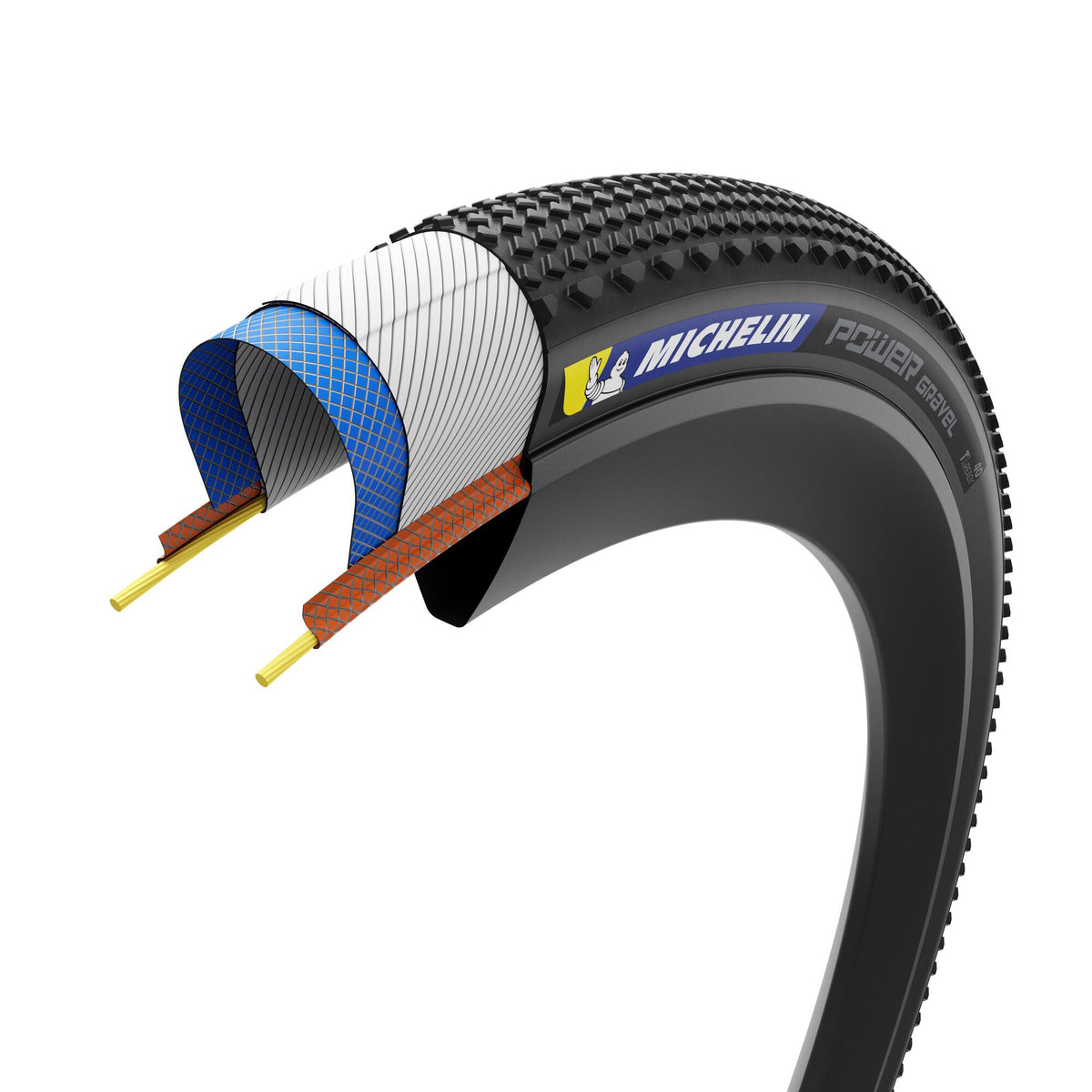 Ελαστικό MICHELIN POWER GRAVEL Competition Line Tubeless Ready Καφέ