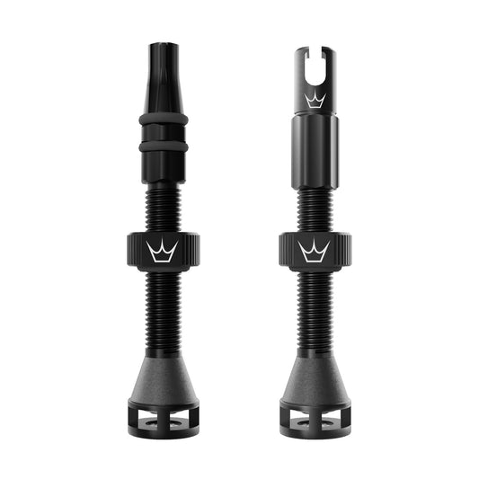 Tubeless Ventielen PEATY'S HOLESHOT FAST FLOW 60mm (x2) Zwart