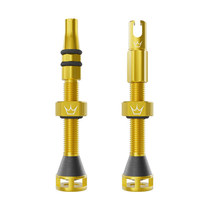 Zawory tubeless PEATY'S HOLESHOT FAST FLOW 42mm (x2) Złoty