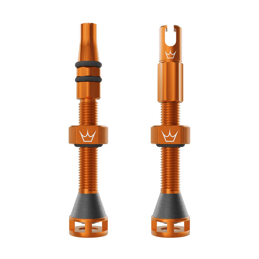 Tubeless Ventielen PEATY'S HOLESHOT FAST FLOW 60mm (x2) Oranje