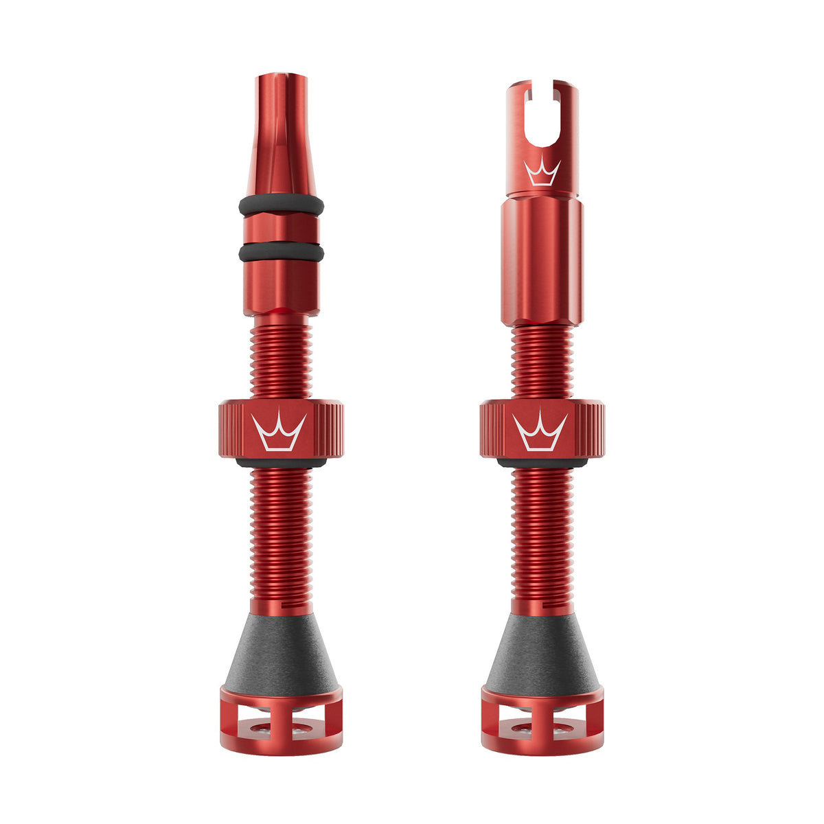 PEATY'S HOLESHOT FAST FLOW Tubeless Valves 42mm (x2) Red