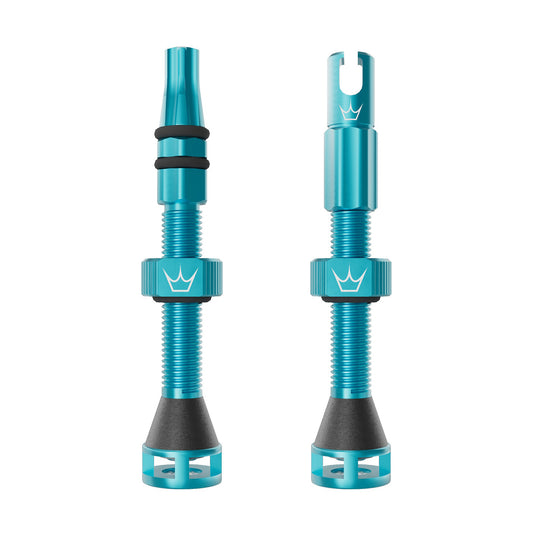 PEATY'S HOLESHOT FAST FLOW tubeless-ventiler 60 mm (x2) turkos