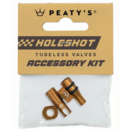 PEATY'S HOLESHOT FAST FLOW ventilpropper og -møtrikker sæt bronze