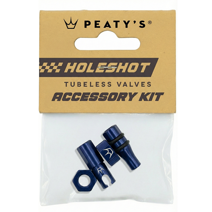 Κιτ Πωμάτων και Παξιμαδιών Βαλβίδων PEATY'S HOLESHOT FAST FLOW Μπλε