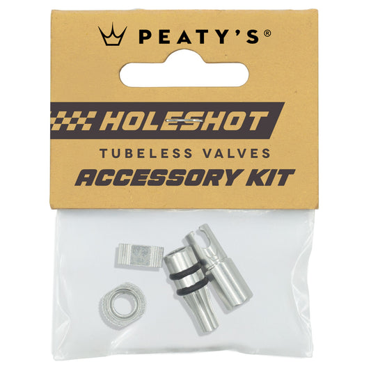 Kit Ventillock och Ventilmuttrar PEATY'S HOLESHOT FAST FLOW Silver