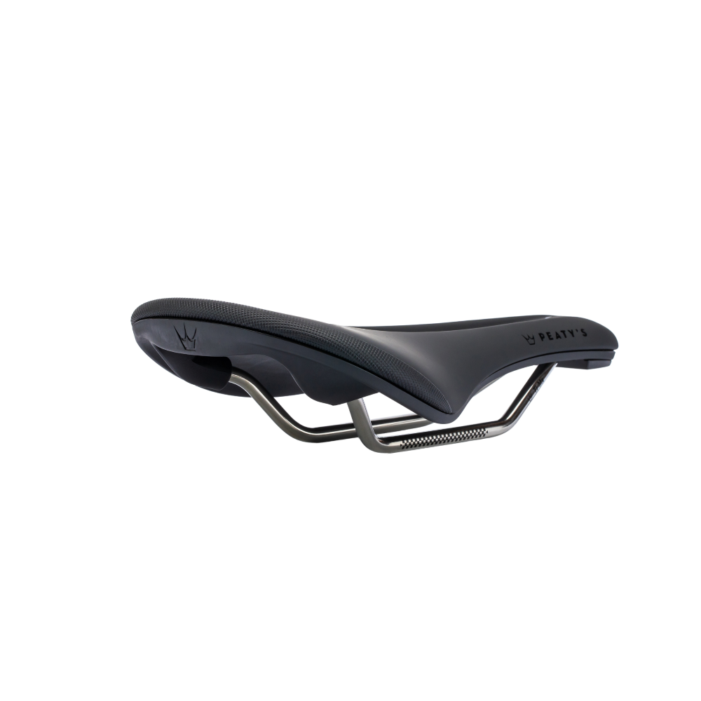 PEATY'S Monarch Titanium Rails Saddle Black