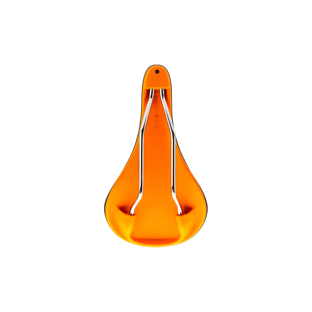 PEATY'S Monarch Titanium Rails Saddle Orange