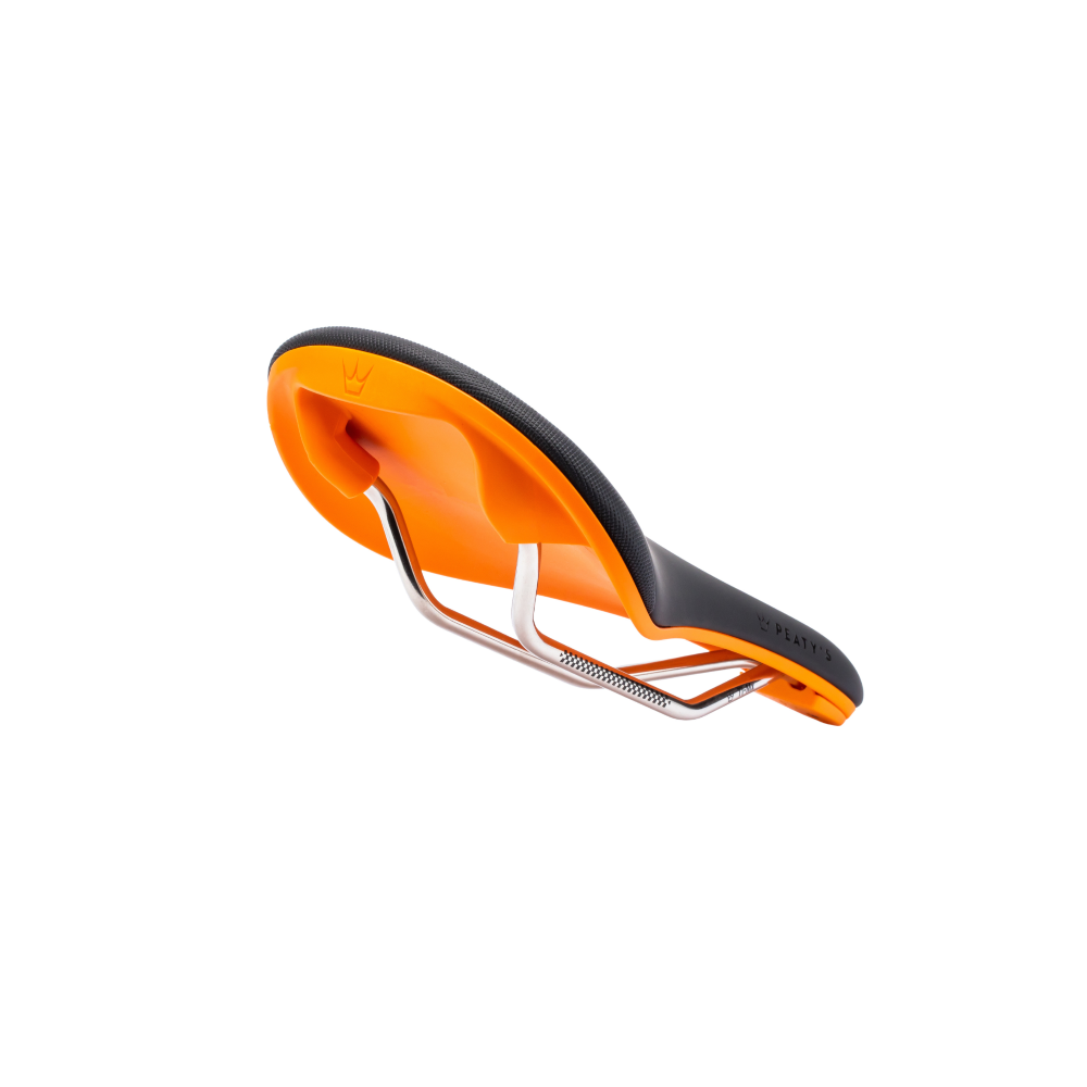 PEATY'S Monarch Titanium Rails Saddle Orange