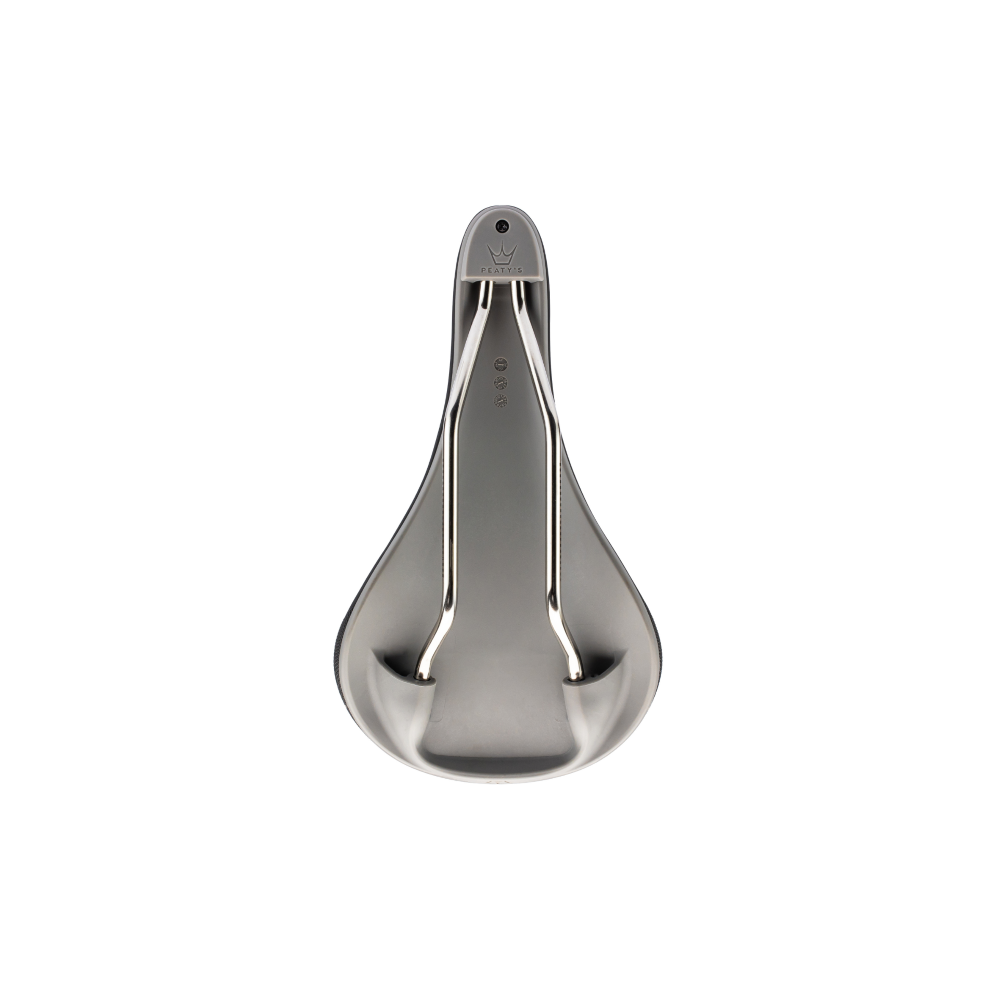 PEATY'S Monarch Titanium Rails Saddle Grey
