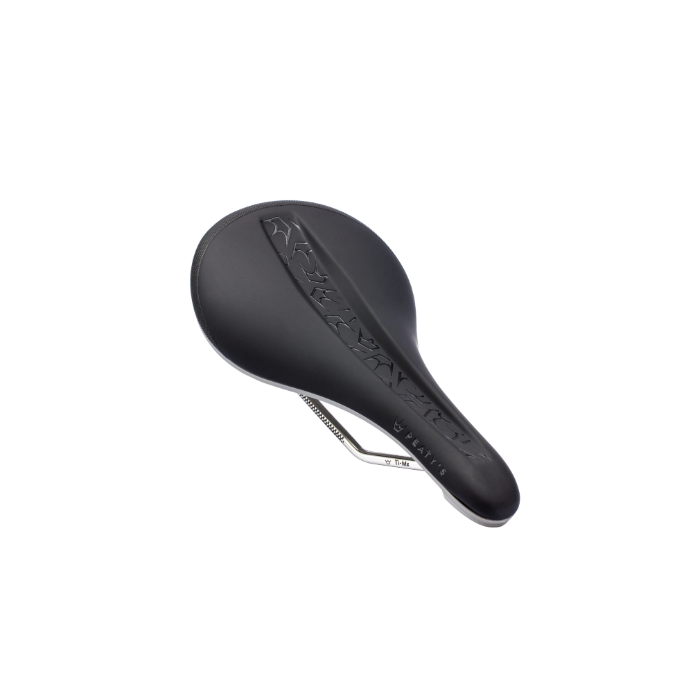 PEATY'S Monarch Titanium Rails Saddle Grey